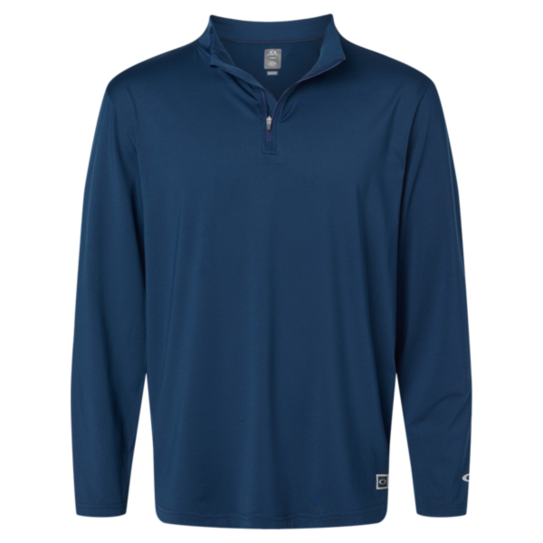 Oakley Men's Team Issue Podium Quarter-Zip Pullover, Team Navy, Front view