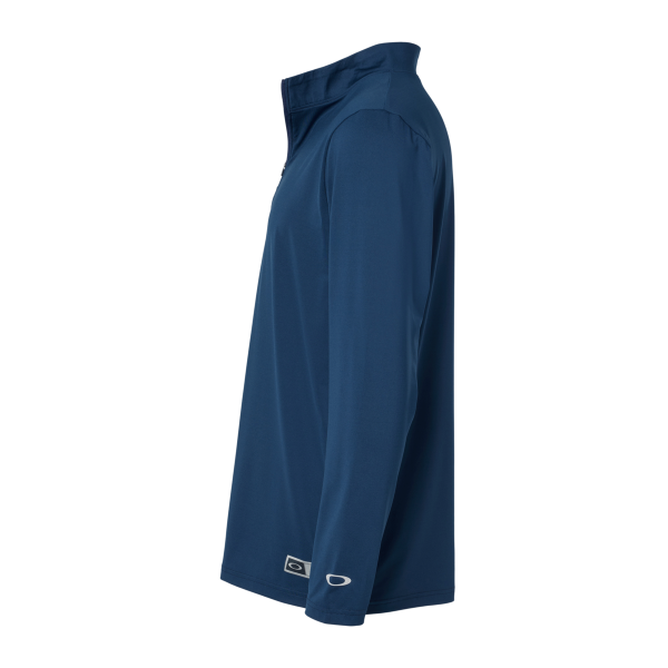Oakley Men's Team Issue Podium Quarter-Zip Pullover, Team Navy, Left Sleeve view