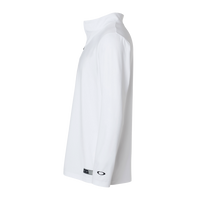 Oakley Men's Team Issue Podium Quarter-Zip Pullover, White, Left Sleeve view