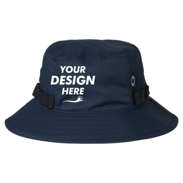 Oakley Team Issue Bucket Hat, Team Navy, Front view, Mockup