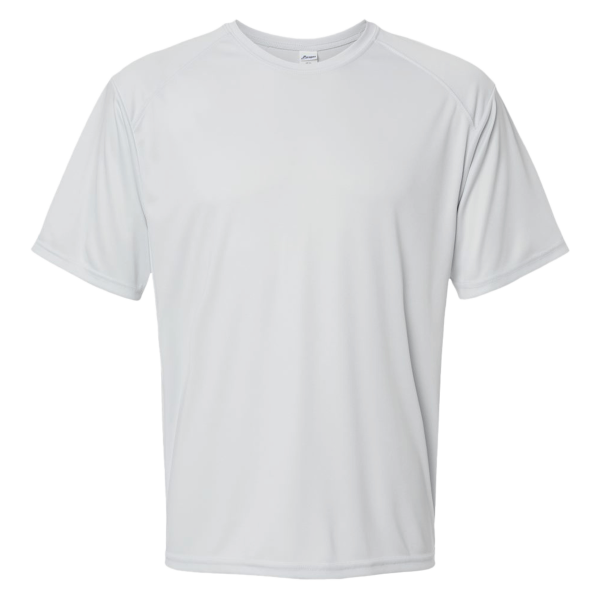 Paragon Unisex Islander Performance T-Shirt, Aluminum, Front view
