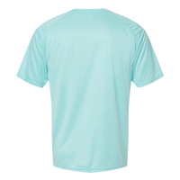 Paragon Unisex Islander Performance T-Shirt, Aqua Blue, Back view