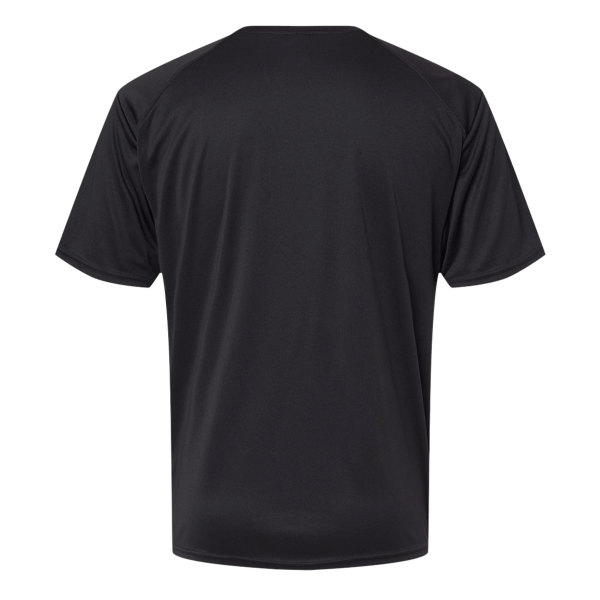 Paragon Unisex Islander Performance T-Shirt, Black, Back view
