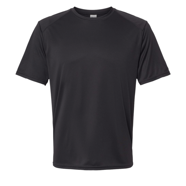 Paragon Unisex Islander Performance T-Shirt, Black, Front view