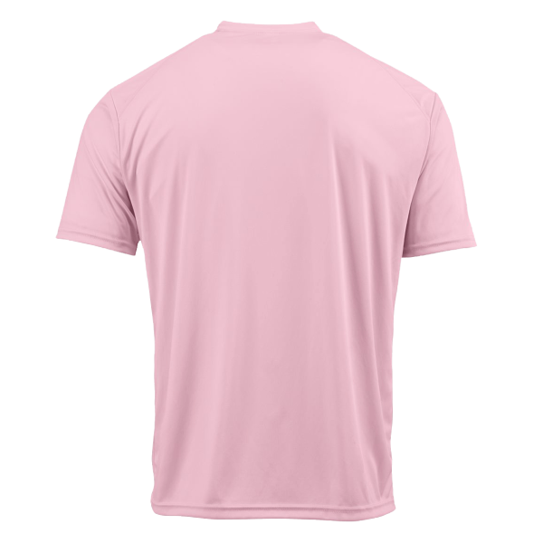 Paragon Unisex Islander Performance T-Shirt, Charity Pink, Back view