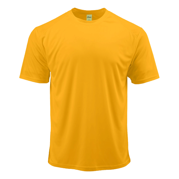 Paragon Unisex Islander Performance T-Shirt, Gold, Front view