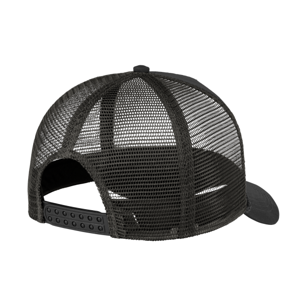 Port Authority 5 Panel Snapback Cap, Black, Back view