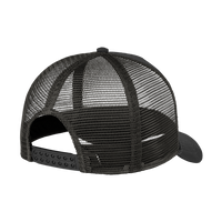 Port Authority 5 Panel Snapback Cap, Black, Back view
