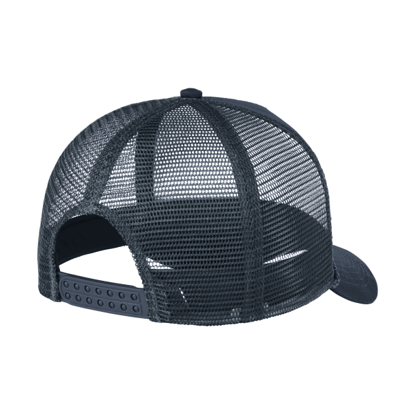 Port Authority 5 Panel Snapback Cap, Navy, Back view