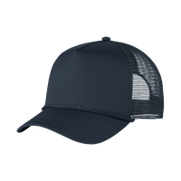 Port Authority 5 Panel Snapback Cap, Navy, Left Side view