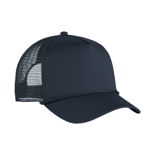 Port Authority 5 Panel Snapback Cap, Navy, Right Side view