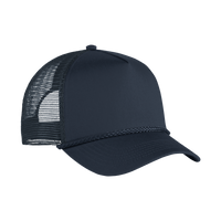 Port Authority 5 Panel Snapback Cap, Navy, Right Side view