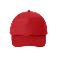 Port Authority 5 Panel Snapback Cap, Red, Front view