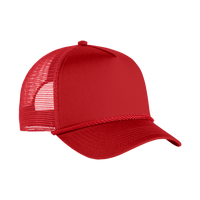 Port Authority 5 Panel Snapback Cap, Red, Right Side view