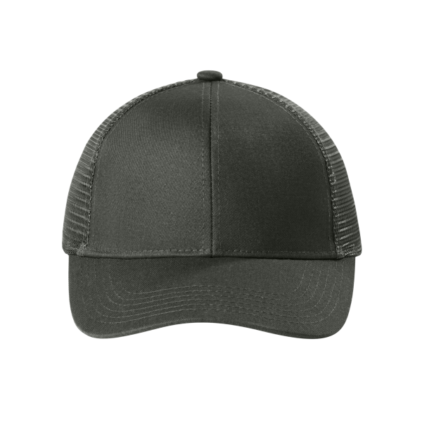 Port Authority Adjustable Mesh Back Cap, Carbon Grey, Front view
