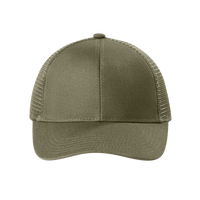 Port Authority Adjustable Mesh Back Cap, Sage Green, Front view