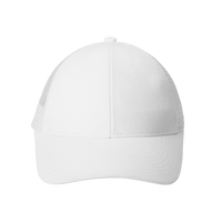 Port Authority Adjustable Mesh Back Cap, White, Front view
