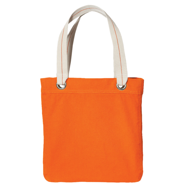 Port Authority Allie Tote, Bright Orange / Bright Orange, Back view
