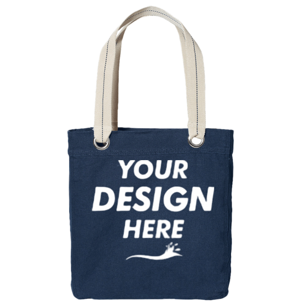 Port Authority Allie Tote, Navy / Navy, Front view, Mockup