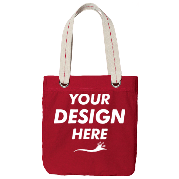 Port Authority Allie Tote, Sangria / Sangria, Front view, Mockup