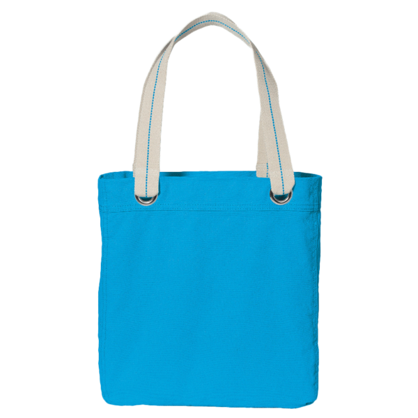Port Authority Allie Tote, Turquoise / Turquoise, Back view