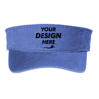 Port Authority Beach Wash ® Visor, Blue Moon, Front view, Mockup