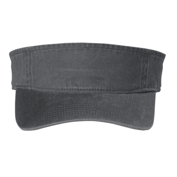 Port Authority Beach Wash ® Visor, Coal, Front view