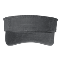 Port Authority Beach Wash ® Visor, Coal, Front view