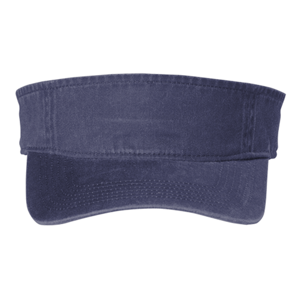 Port Authority Beach Wash ® Visor, Denim Blue, Front view