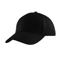 Port Authority Brushed Twill Cap, Black, Left Side view