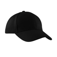 Port Authority Brushed Twill Cap, Black, Right Side view