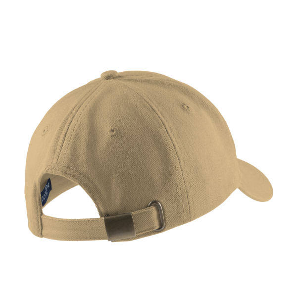 Port Authority Brushed Twill Cap, Khaki, Back view