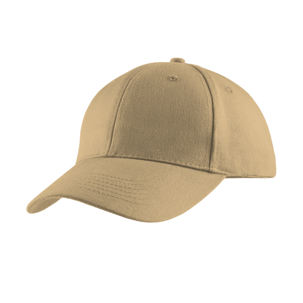 Port Authority Brushed Twill Cap, Khaki, Left Side view