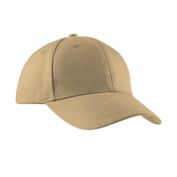 Port Authority Brushed Twill Cap, Khaki, Right Side view