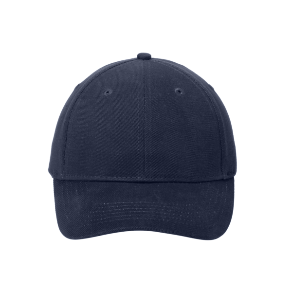 Port Authority Brushed Twill Cap, Navy, Front view