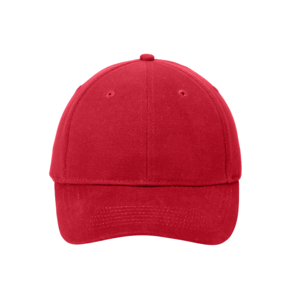 Port Authority Brushed Twill Cap, Red, Front view