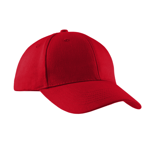 Port Authority Brushed Twill Cap, Red, Right Side view