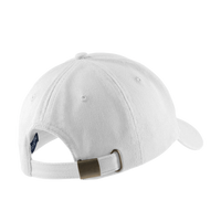 Port Authority Brushed Twill Cap, White, Back view