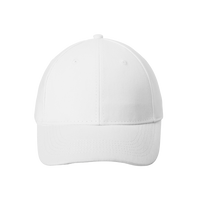 Port Authority Brushed Twill Cap, White, Front view