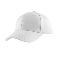 Port Authority Brushed Twill Cap, White, Left Side view