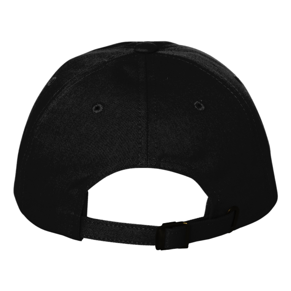 Port Authority Brushed Twill Low Profile Cap, Black, Back view