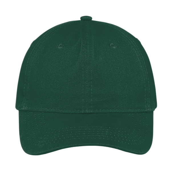 Port Authority Brushed Twill Low Profile Cap, Hunter, Front view