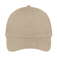 Port Authority Brushed Twill Low Profile Cap, Khaki, Front view