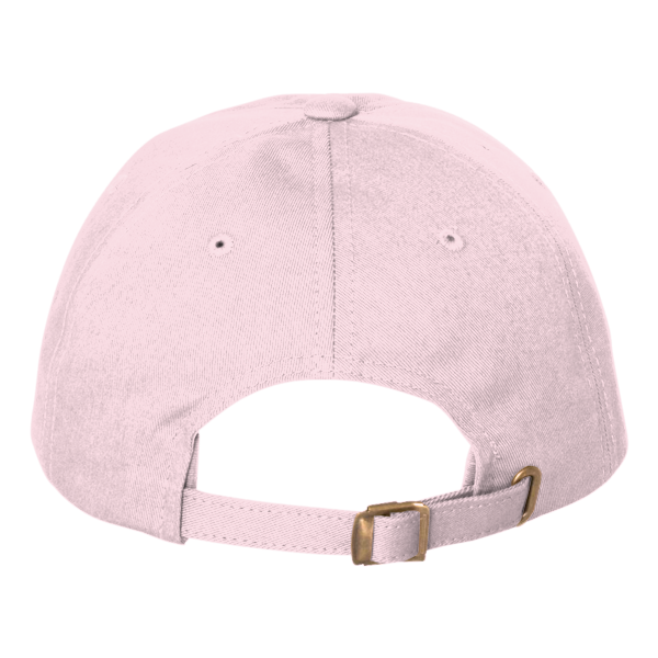 Port Authority Brushed Twill Low Profile Cap, Light Pink, Back view