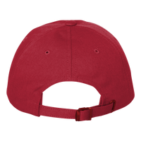 Port Authority Brushed Twill Low Profile Cap, Red, Back view