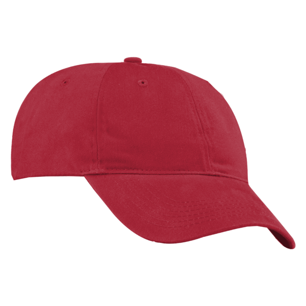 Port Authority Brushed Twill Low Profile Cap, Red, Right Side view