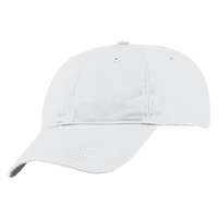Port Authority Brushed Twill Low Profile Cap, White, Left Side view