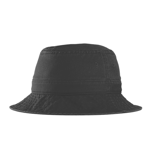 Port Authority Bucket Hat, Black, Front view