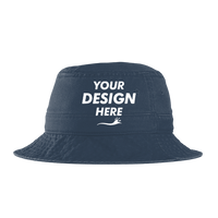 Port Authority Bucket Hat, Navy, Front view, Mockup