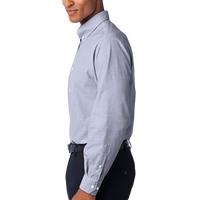 Port Authority Crosshatch Easy Care Shirt, Navy Frost, Left side view